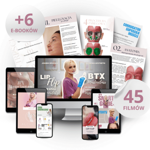 Moduł edukacyjny online - MASTERCLASS BTX & LIP FLIP- efekt WOW, bez wypełniaczy! Pakiet PREMIUM